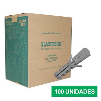 BUCHA DE NYLON FISCHER S6 DE EXPANSÃO 5 X 30MM KIT COM 100UN
